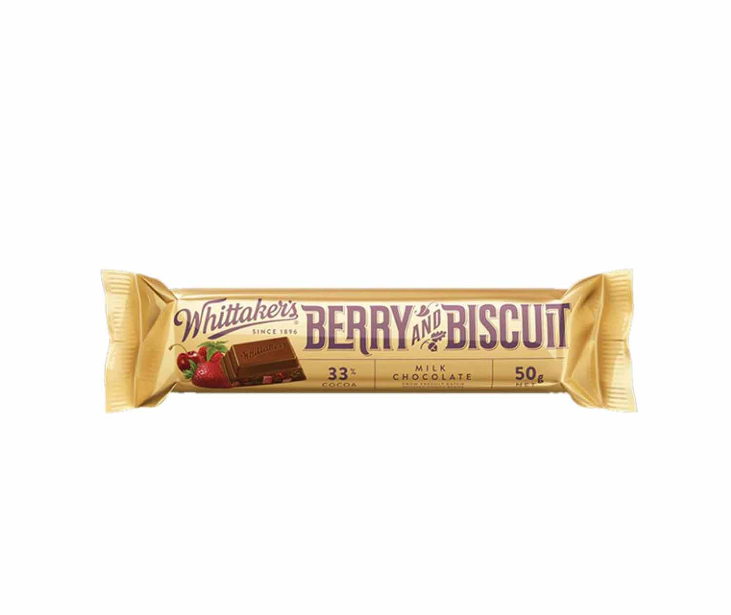 Whittaker's Berry & Biscuit Bar 50g